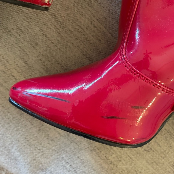 Red Pleaser thigh high - Picture 3 of 4